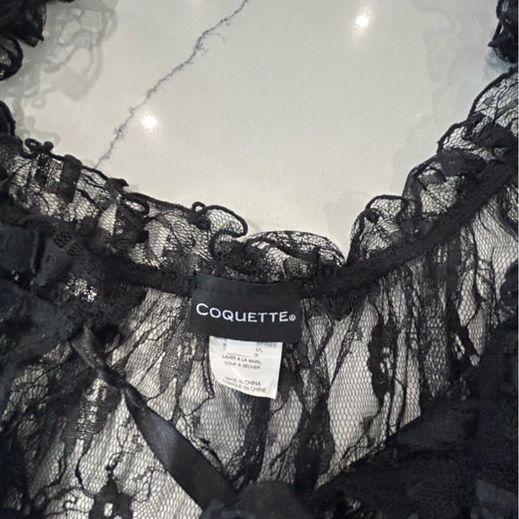 Coquette Corset Waist XL Lace Baby Doll Lingerie - Picture 11 of 15